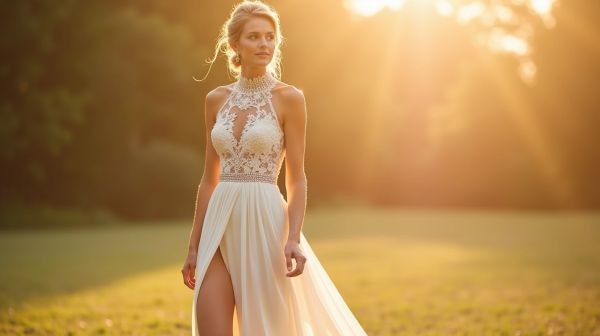 Choisissez une robe fendue pour mariage élégante et chic